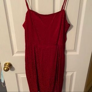 Forever 21 Red Fitted Dress Size L